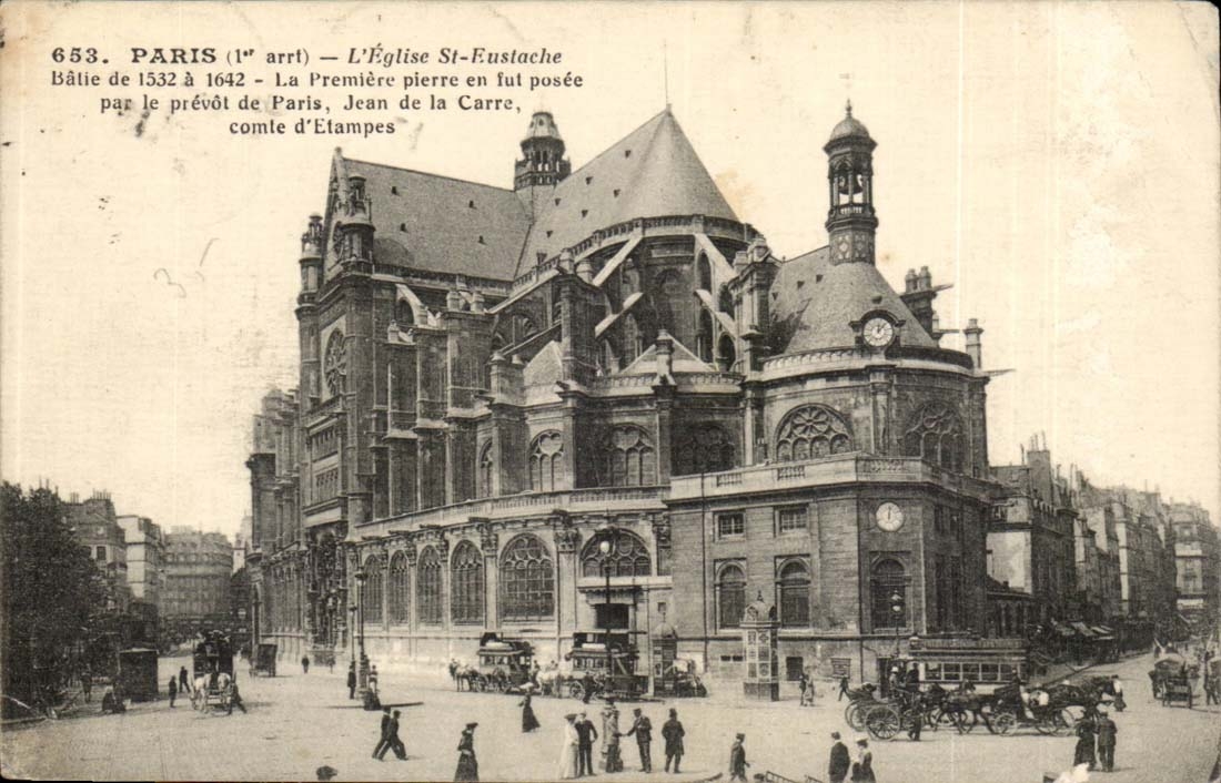 Paris CPA die Kirche Str Eustace