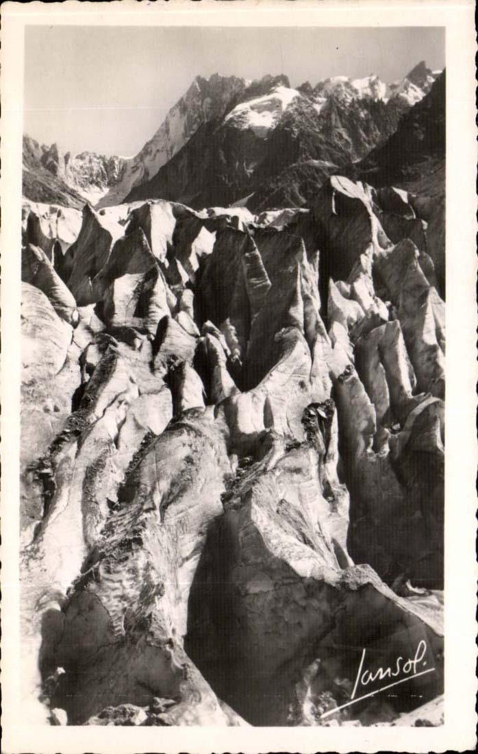 Chamonix MODERN CARD the serac of the sea of ice