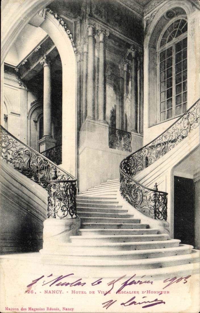 Nancy CPA Hotel de ville Escalier d'honneur