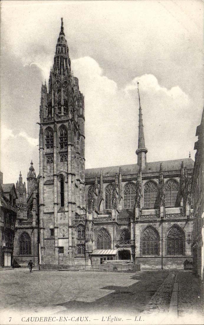 CAudebec in Caux CPA the church