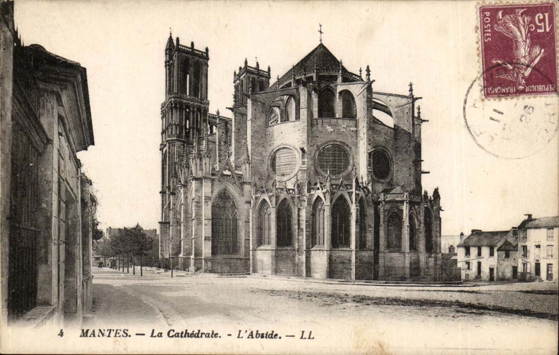 Mantes CPA the cathedral the apse
