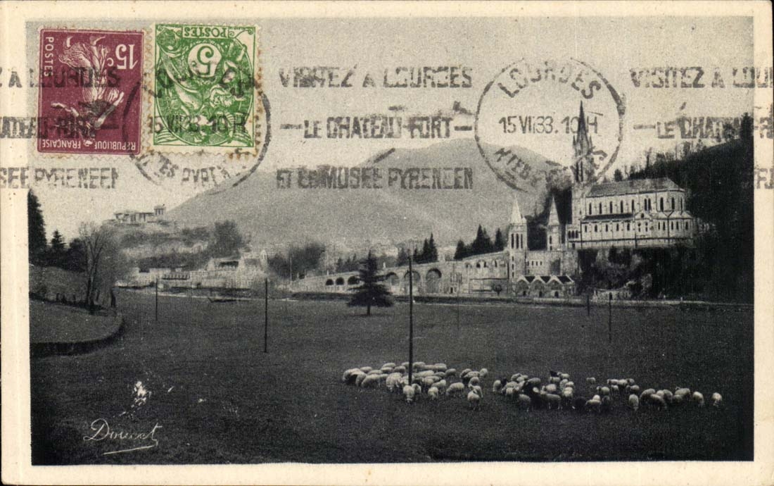 Lourdes CPA Basilica (sheep)