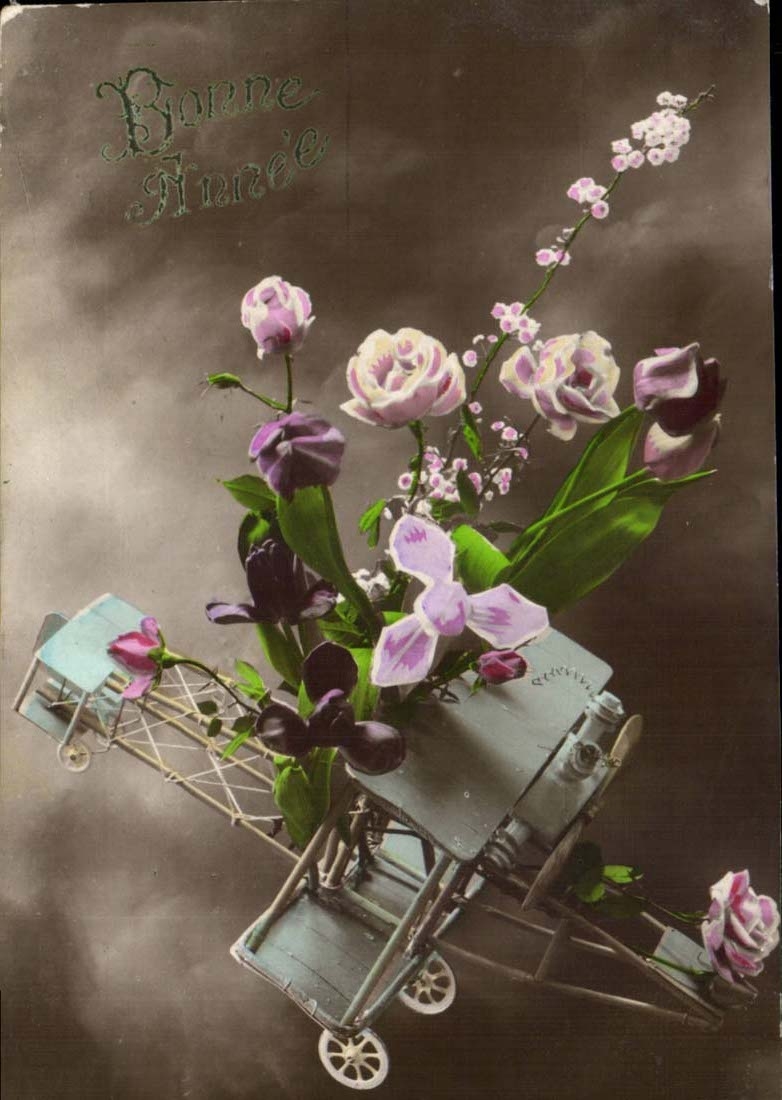 CPA Fantasy Happy New Year Plane