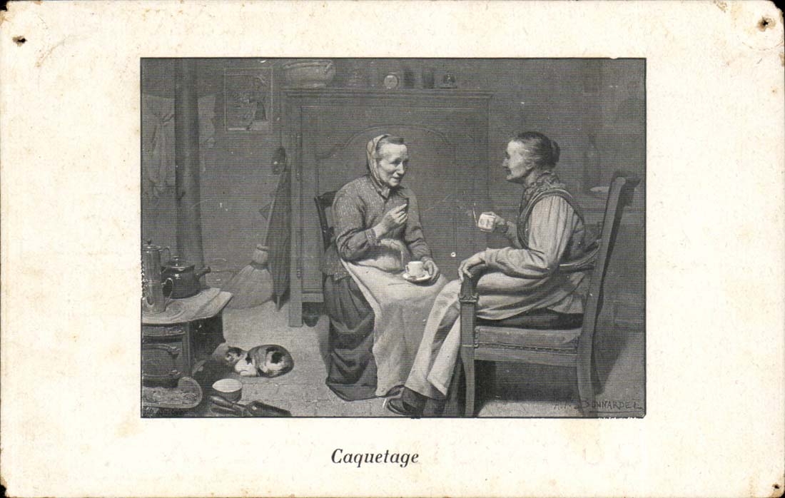 CPA Fantasy Cackle Women + pub Quinquina Valsa Doctor Ropert