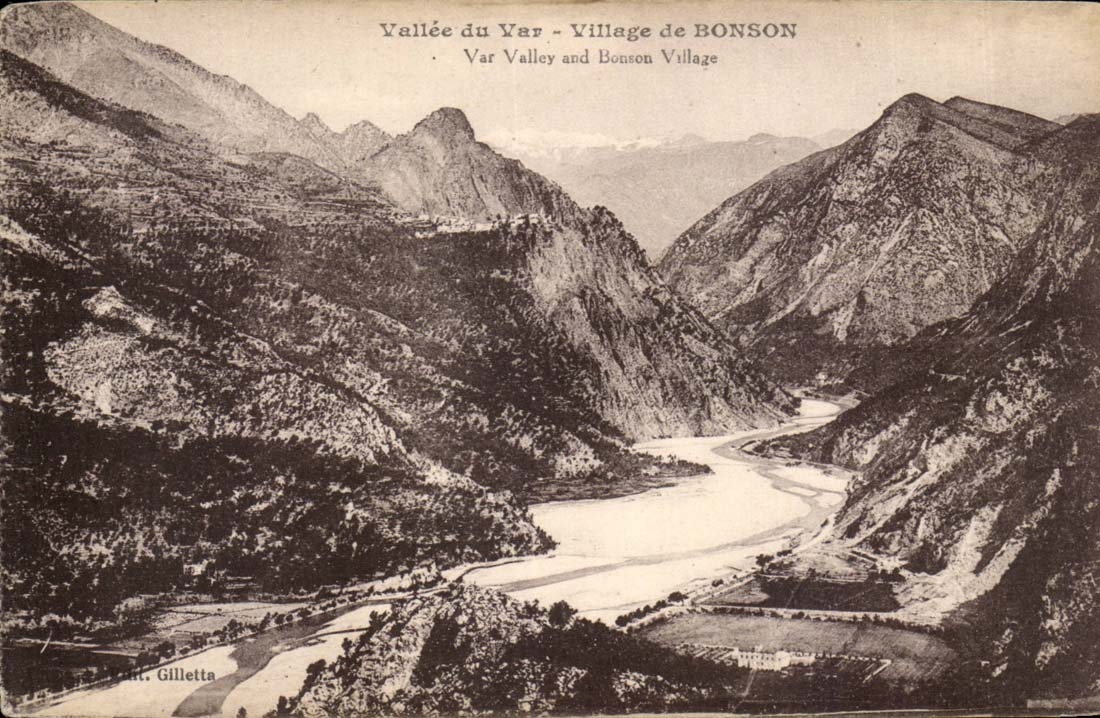 CPA Tal des VAr-Dorfs von Bonson