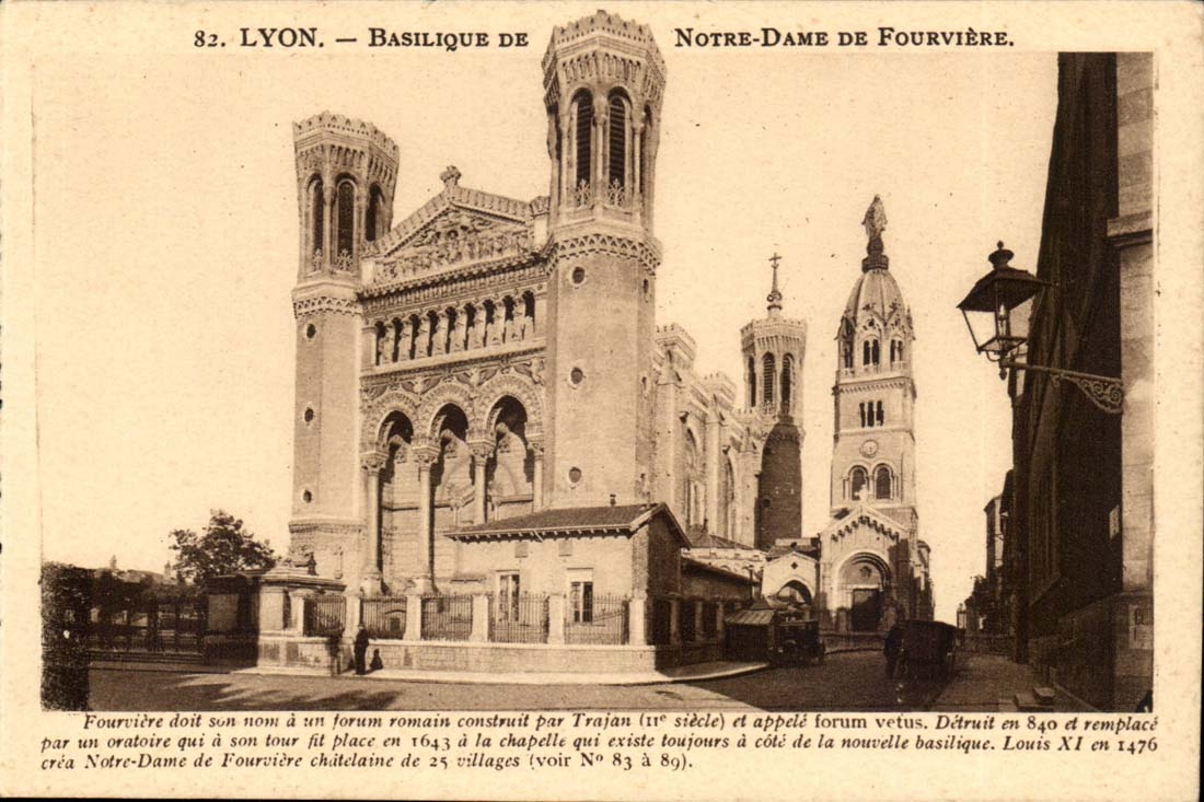 Basilika Lyon-CPA von Notre Dame de Fourviere