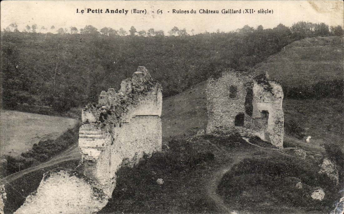 Le petit Andely CPA Ruines du chateau Gailalrd 
