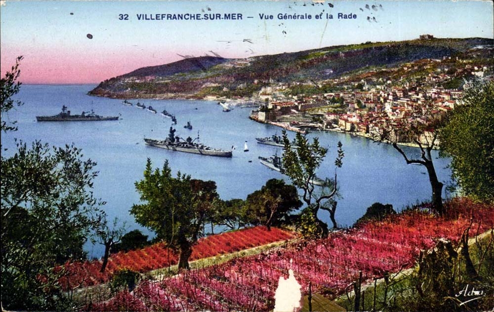 Villefranche on sea CPA View and splits it