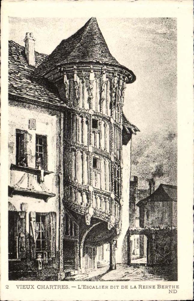 Old man Chartres CPA the staircase known as of the Berthe Queen