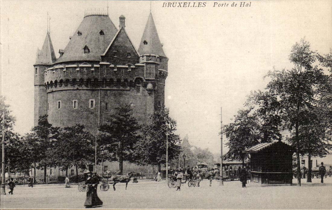 Gatter Belgien-Belgie Brussel CPA von Hall