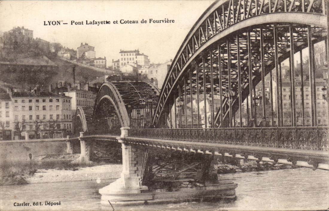Brucke Lyon-CPA Lafayette und Steigung von Fourviere
