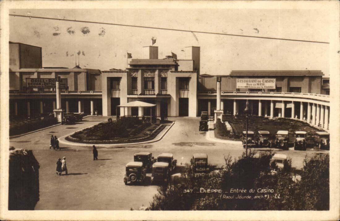 Dieppe CPA Eingang des Kasinos