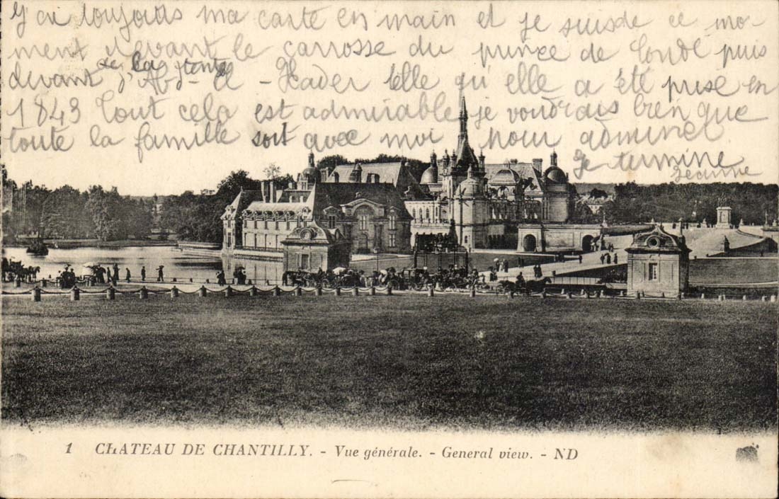Castle of Chantilly CPA View