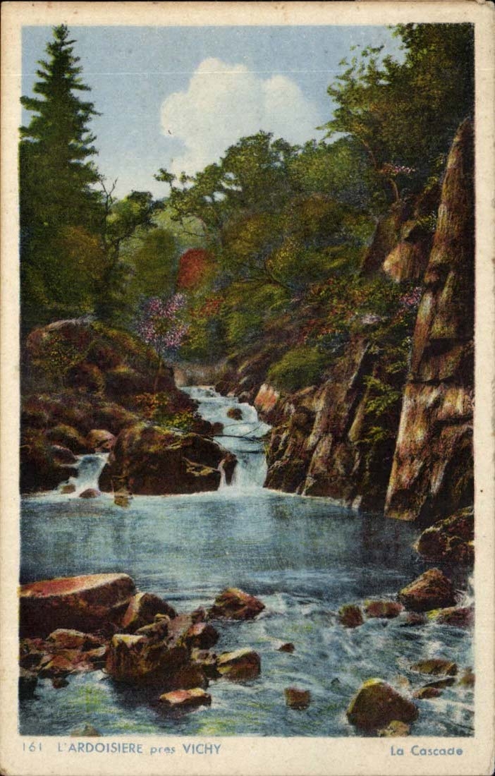 CPA the salte quarry close Vichy the cascade