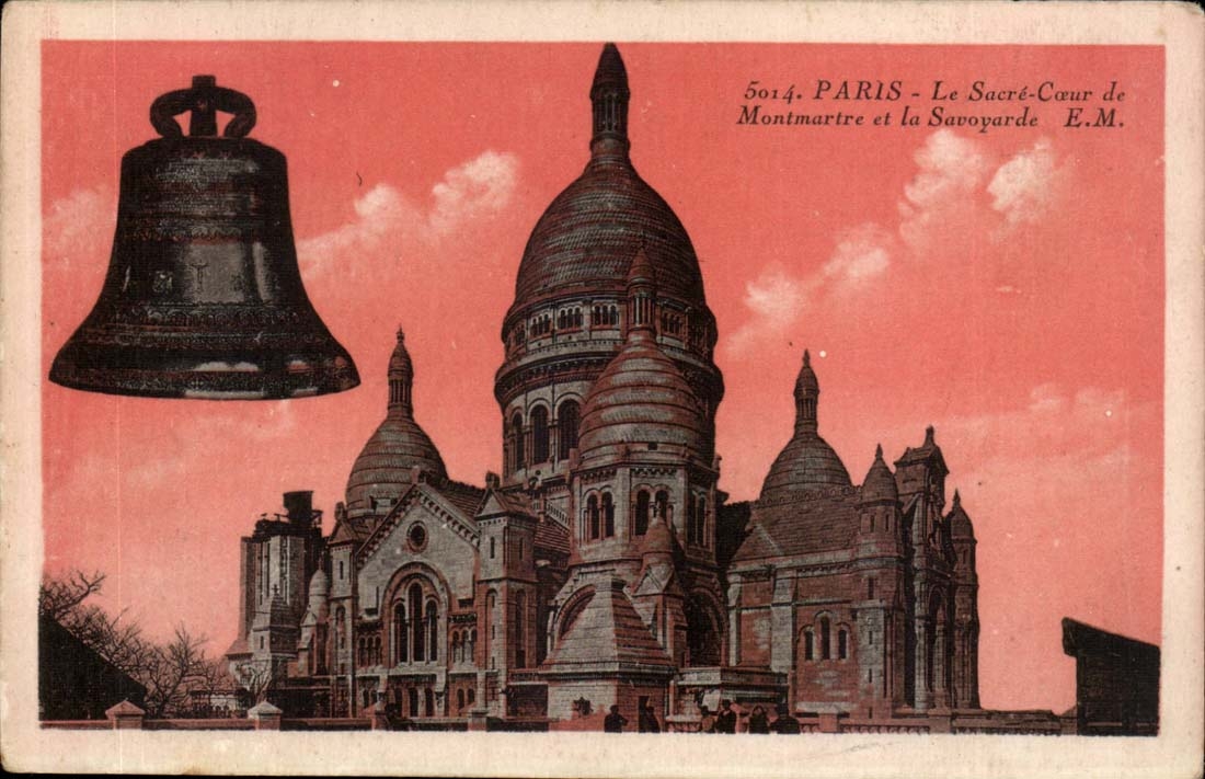 Paris - 9 - the Sacring Heart of Montmartre and the Savoyard one - CPA