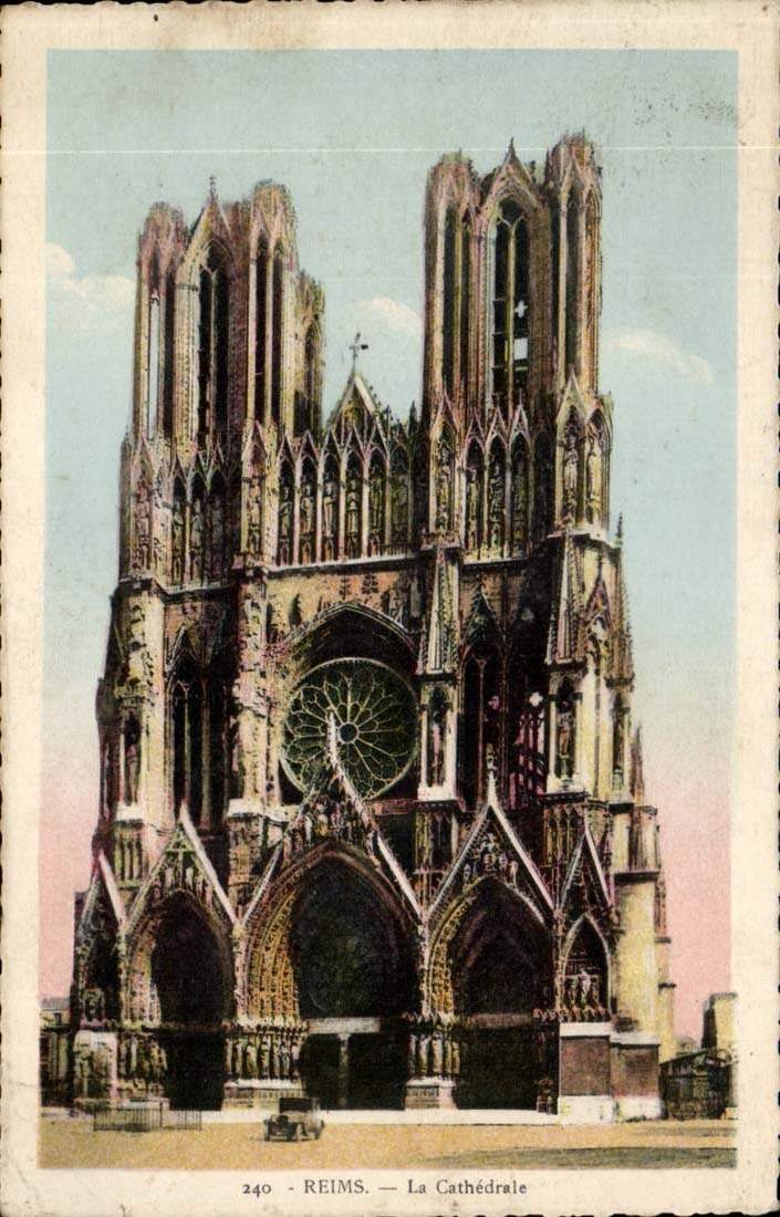 Reims - Reims - die Kathedrale - CPA