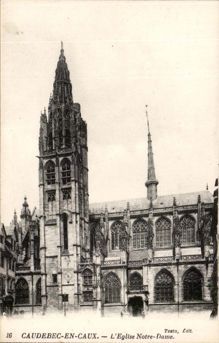 Caudebec in Caux - the Church Our Lady CPA