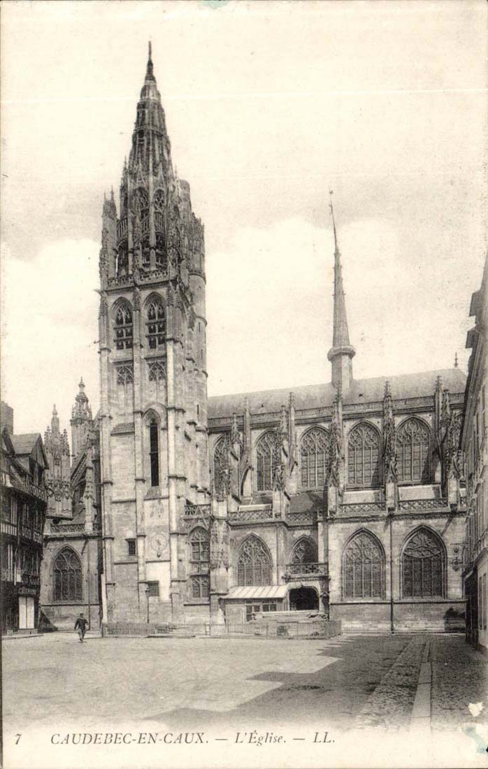 Caudebec into caux - the Church - CPA