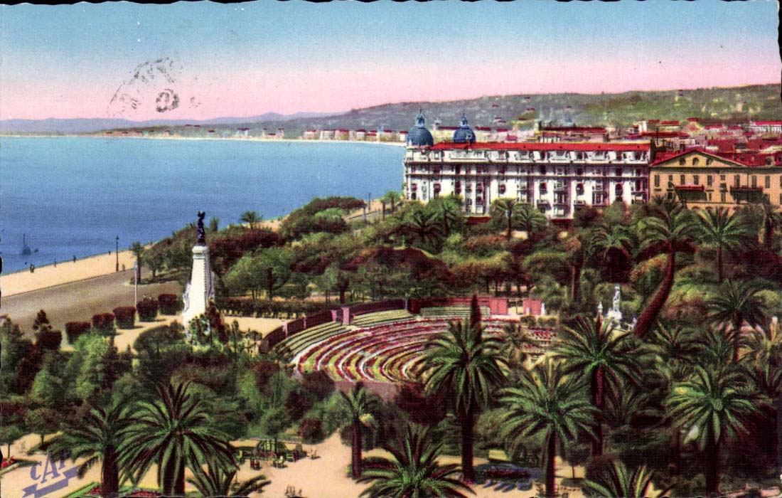 Nice - the Garden Albert and the Open-air theater - CPA