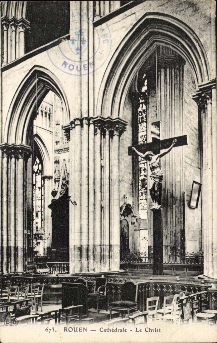 Rouen - Cathedral Christ - CPA