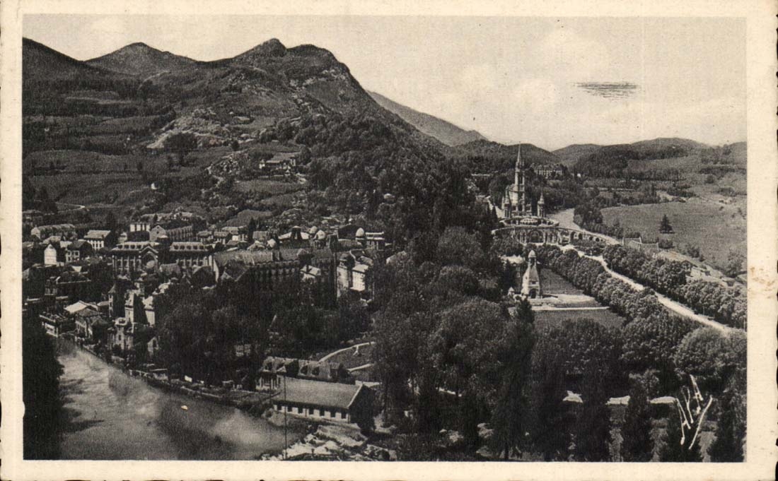 Lourdes - View Gave the Field of the Cave - CPA