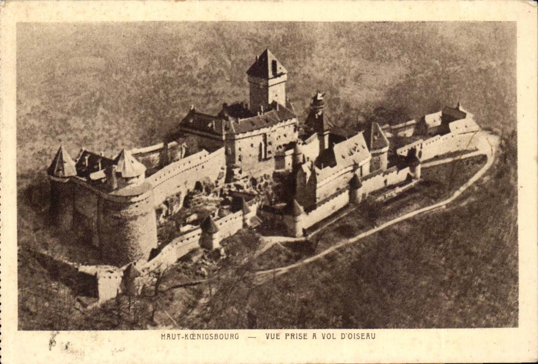 High Koenigsbourg Seen from has flight bird - CPA