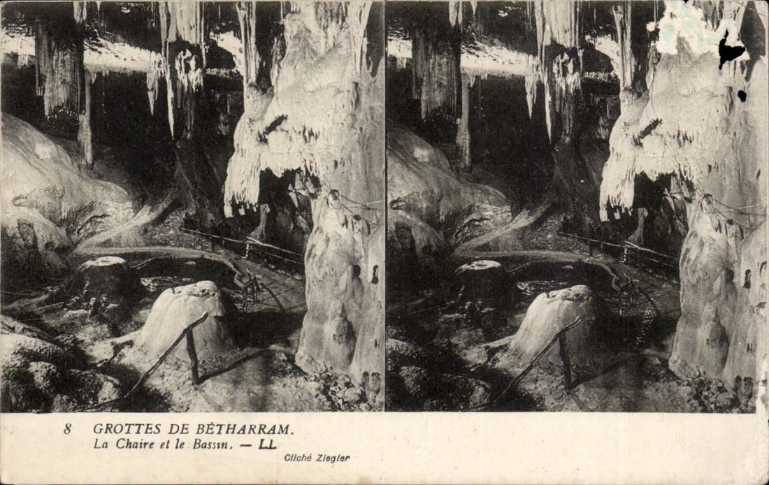 Caves of Betharram - the Pulpit and Basin CPA