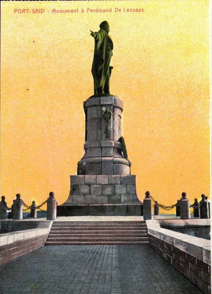 Egypte Port Said Monument a Ferdinand de Lesseps - CPA