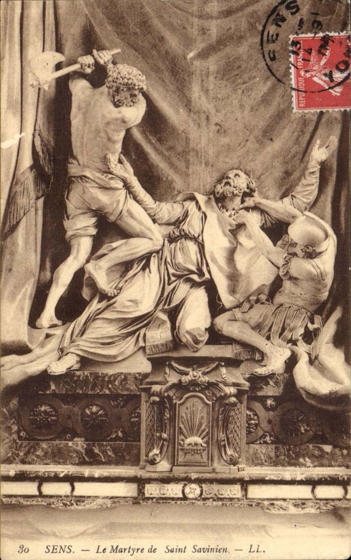 Sens - the Martyrdom of Saint Savinien - CPA