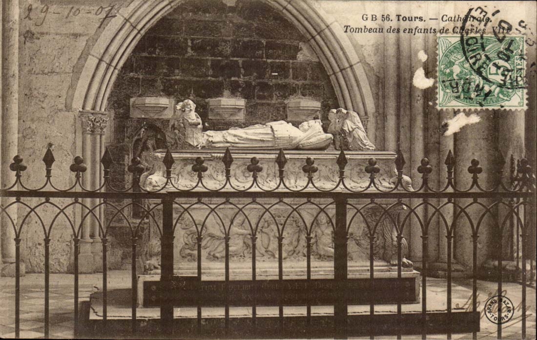 Tours - La Cathedrale Tombeau des Enfants de Charles VIII - CPA 
