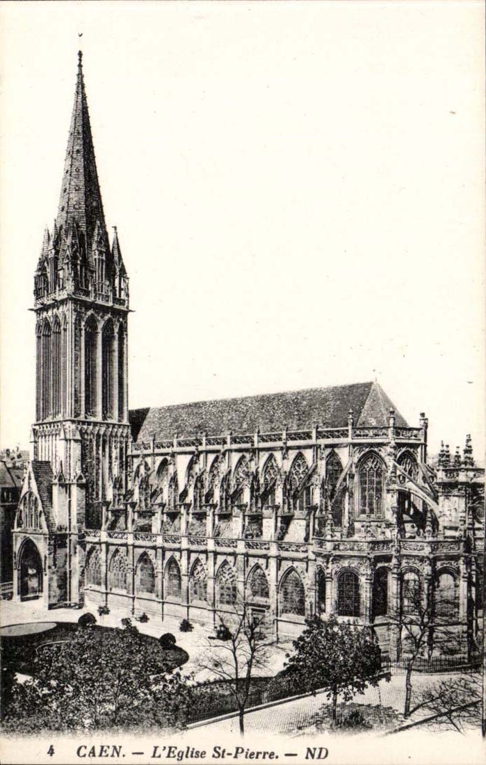 Caen - die Kirche-Str Pierre CPA
