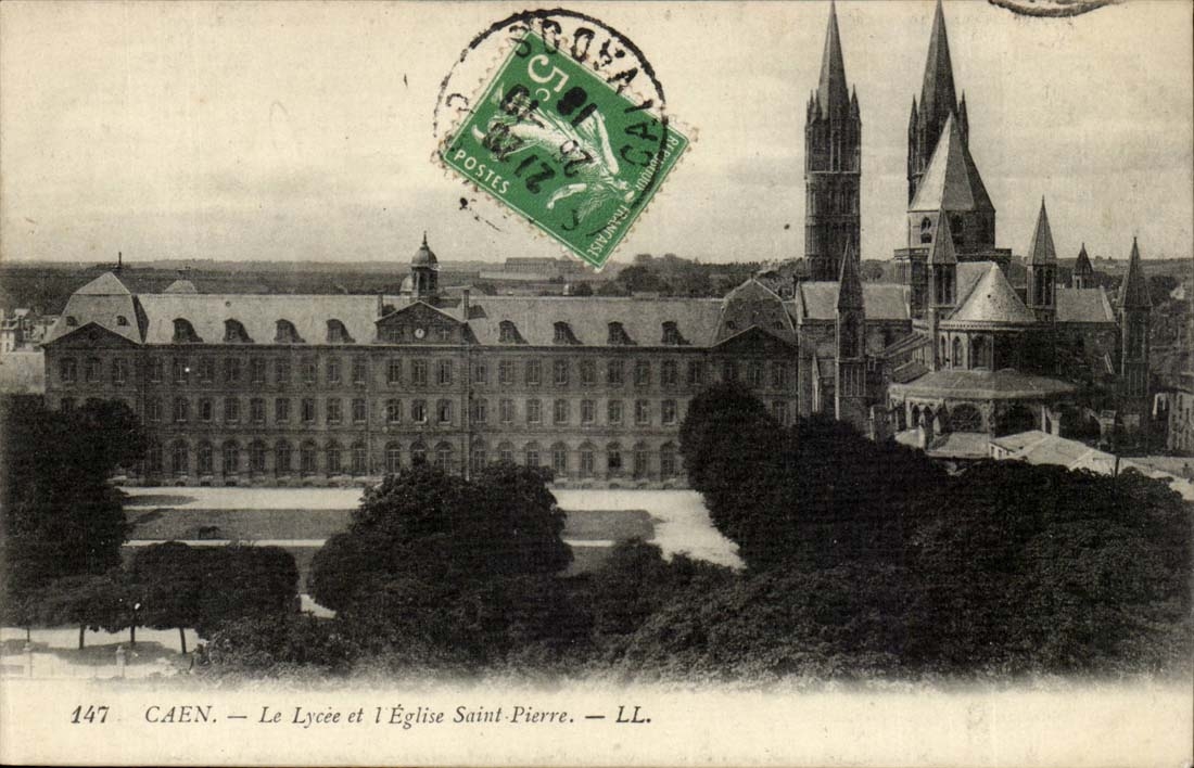 Caen - die Hochschule und das Kirche-Saint Pierre - CPA
