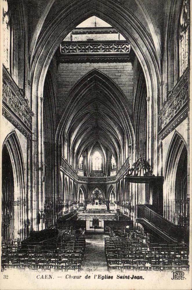 Caen - Chor der Kirche Saint Jean CPA