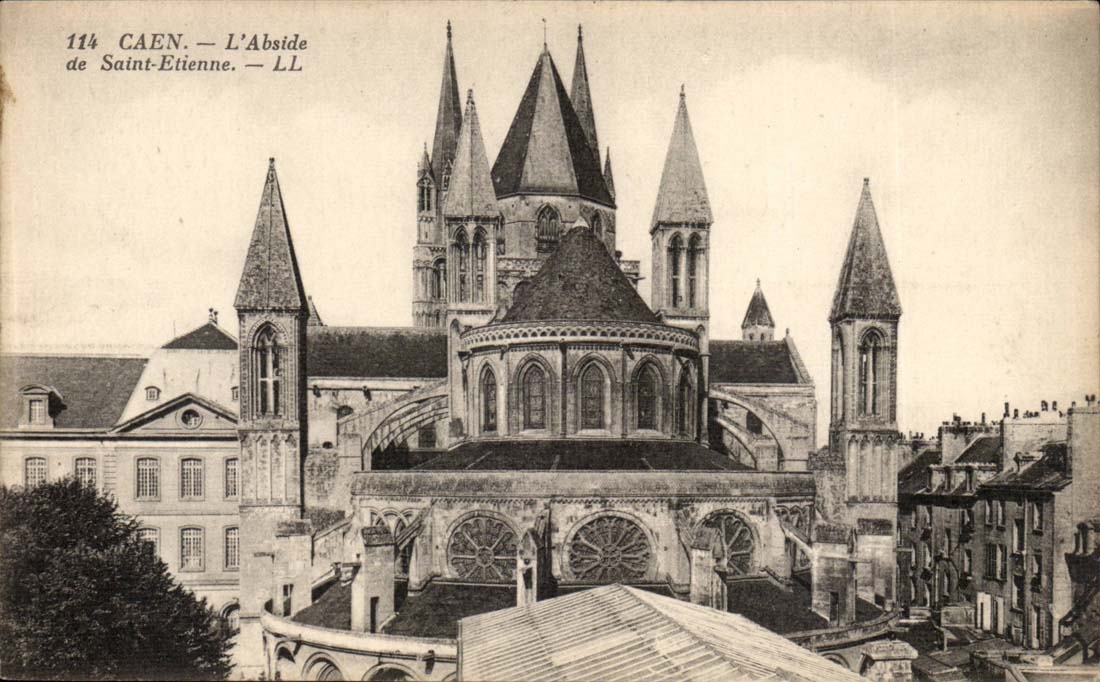 Caen - der Apse der Kirche Saint-Etienne CPA
