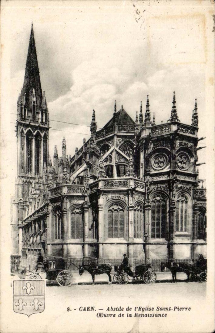 Caen - Kirche-Saint Pierre-Detail von L Apse CPA