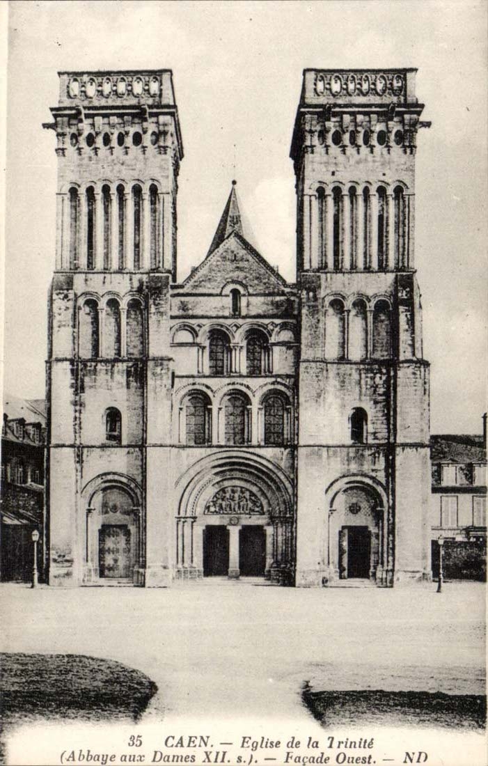 Caen - Abtei mit den Damen - Kirche von Dreiheit CPA