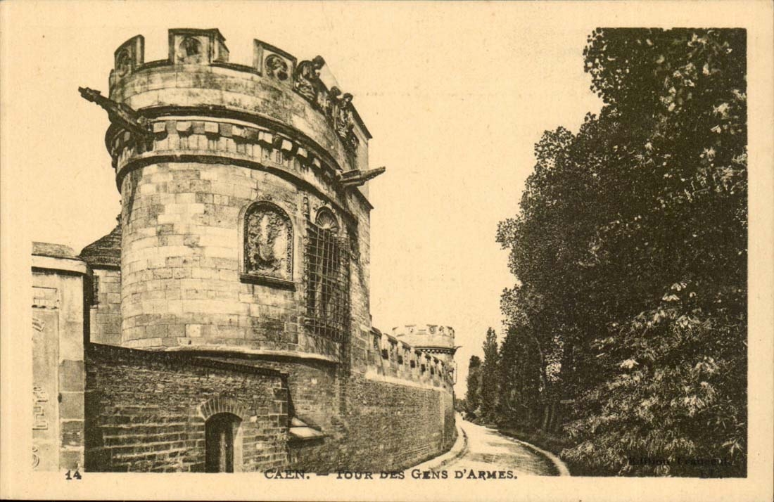 Caen - Umdrehung der Men-at-arms CPA