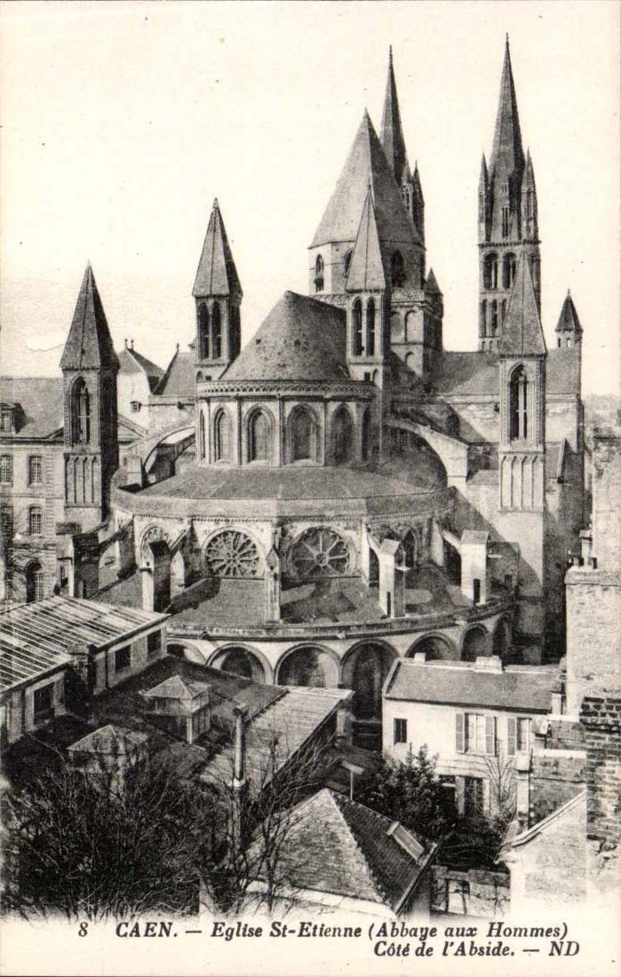 Caen - Kirche St Etienne Abaye mit den Mannern - CPA
