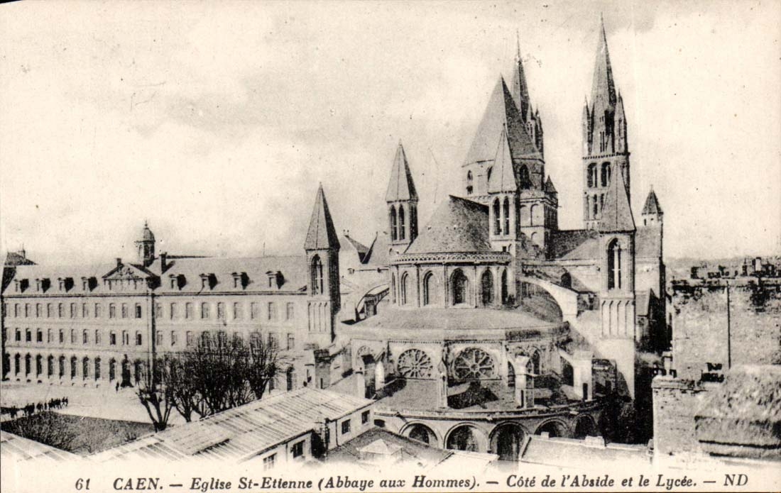 Abtei Caen-- Kirche-St Etienne mit den Mannern - CPA
