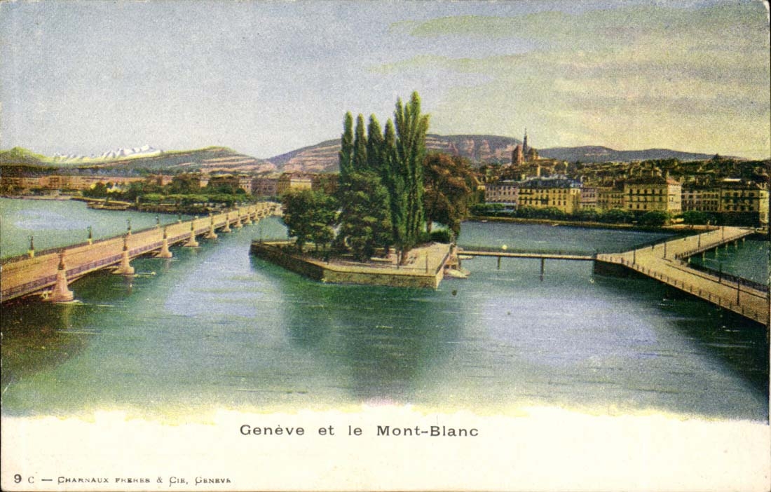 Switzerland - Geneva and Mont Blanc - CPA