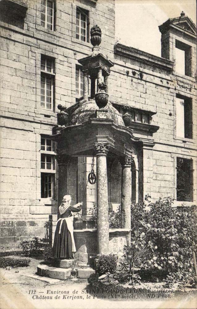 Saint pol of Leon - Castle of Kerjean the well - CPA