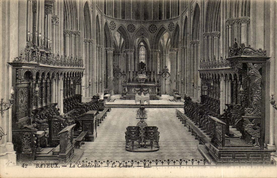 Bayeux - die Kathedrale - Chor CPA