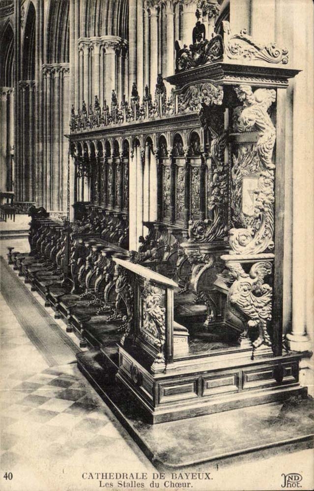 Bayeux - Stalle des Chors CPA
