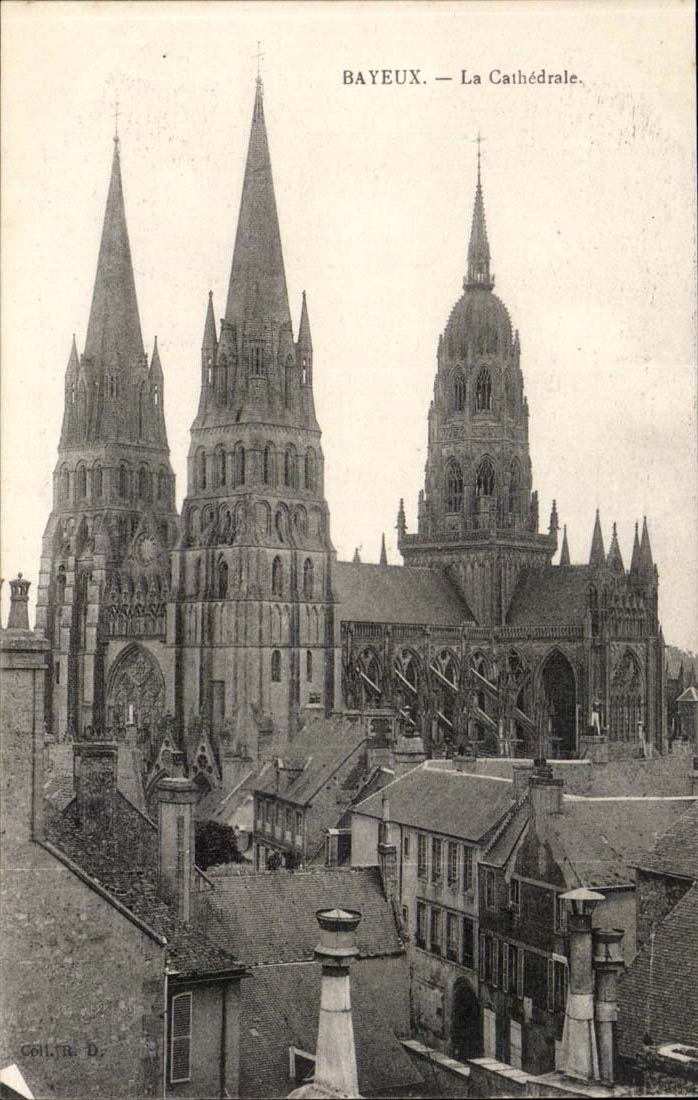 Bayeux - cathedral CPA