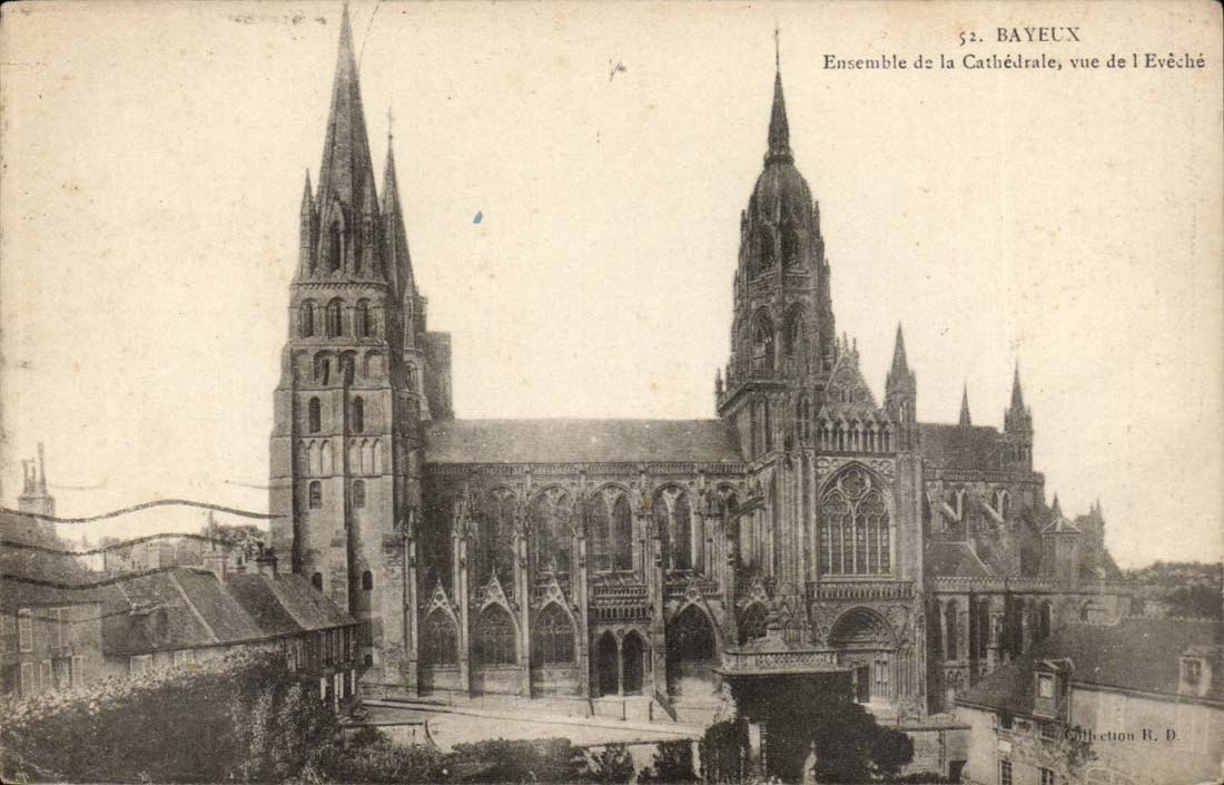 Bayeux - zusammen der Kathedrale - CPA