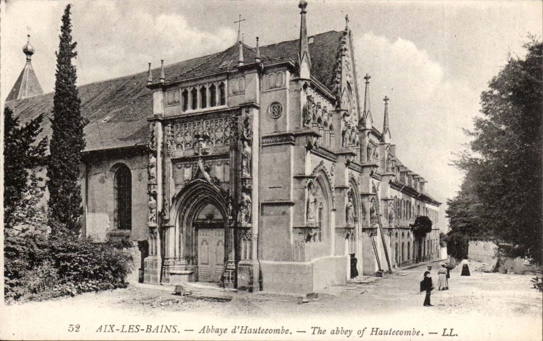 Aix-les-Bains - die Abtei von Hautecombe - Kuh CPA