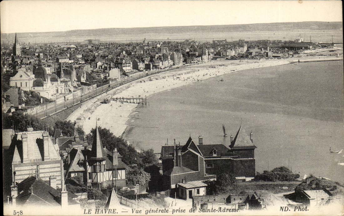 Le Havre - Vue Generale prise de Sainte Adresse - CPA