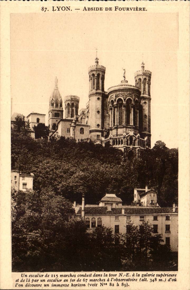 Lyon - Abside de Notre Dame de Fourviere - CPA 