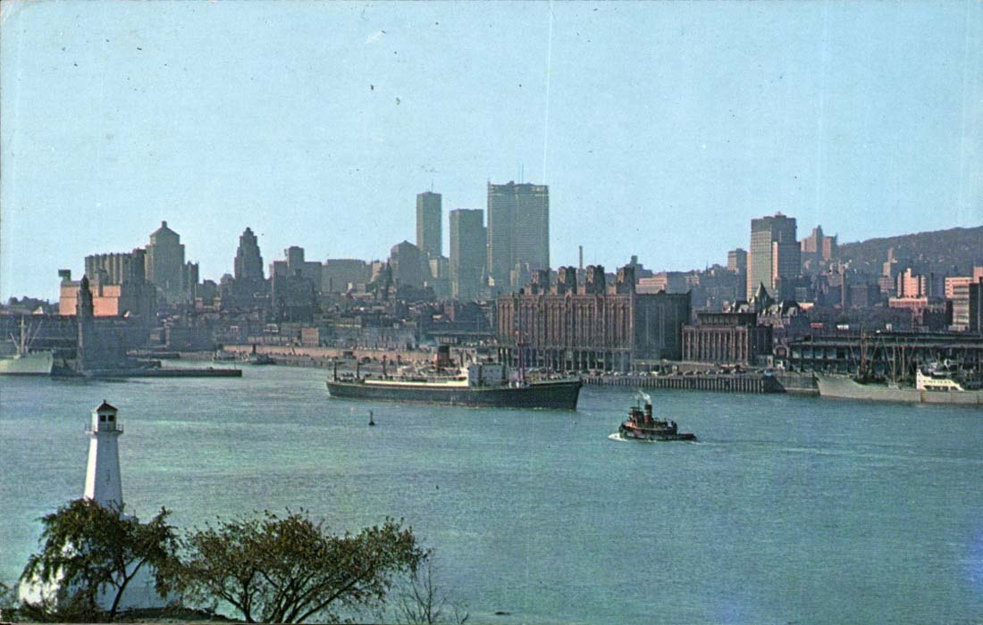 View off Harbor and skyline ace seen from St Helens Island - CPA