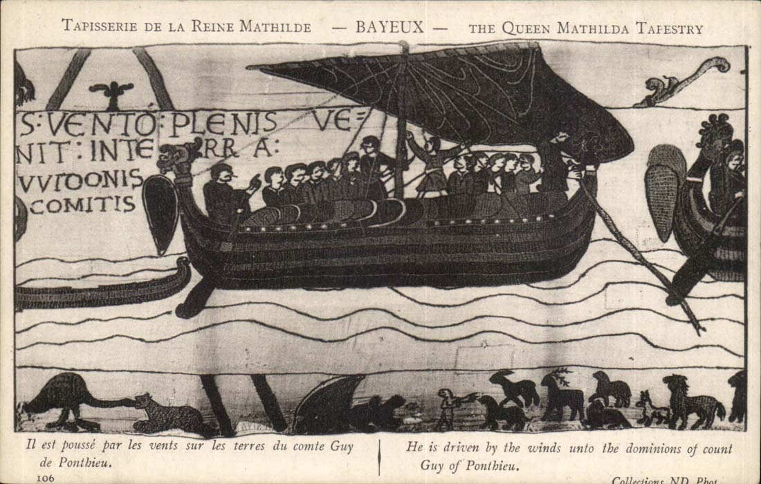 Apple-brandy - Bayeux - Tapestry of the Queen Mathilde It is growth by the winds of the Tale Guy de Panthieu - CPA